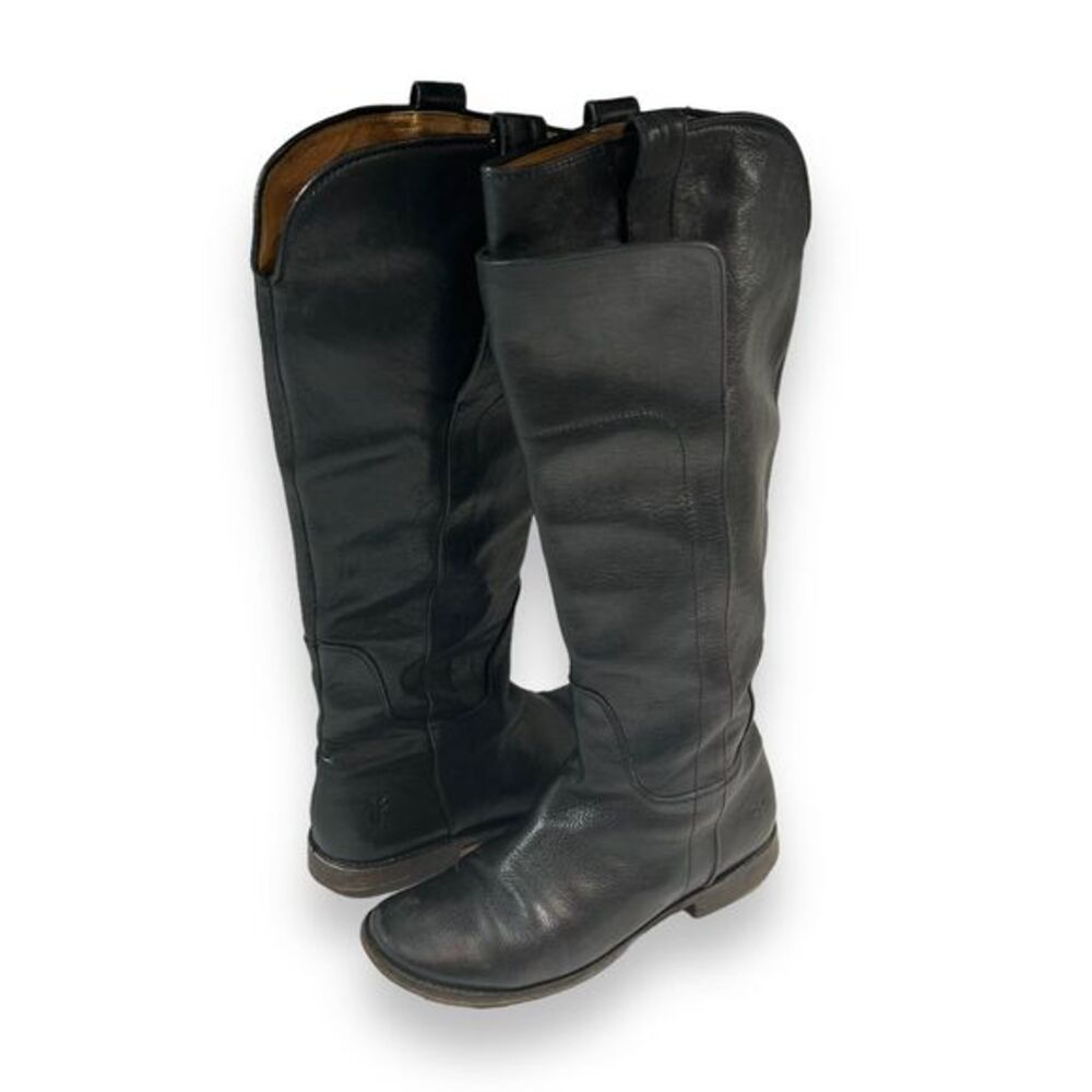 Frye Leather Tall Riding Boots Women‎ Size 6 Black
